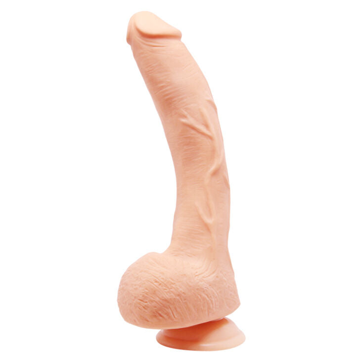 Baile Beautiful Jack Dildo features a 26cm curved shaft, soft skin-touch TPR, lifelike texture, and strong suction cup for deep, hands-free G-spot pleasure.2