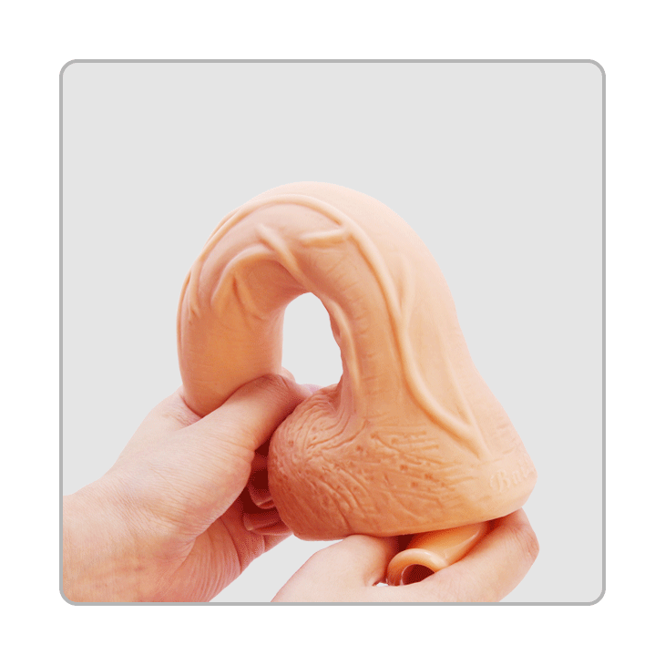 Baile Beautiful Jack Dildo features a 26cm curved shaft, soft skin-touch TPR, lifelike texture, and strong suction cup for deep, hands-free G-spot pleasure.3