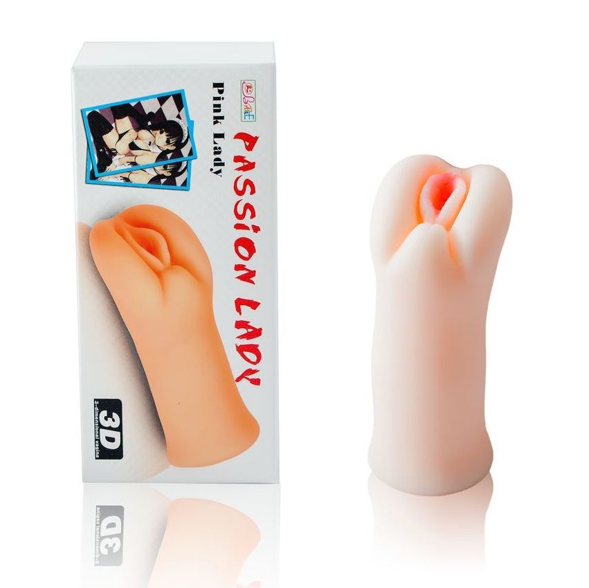 Baile Realistic Vagina Masturbator offers 3D internal stimulation, soft TPR touch, and a snug fit for lifelike pleasure. Measures 14.5cm x 5cm for deep satisfaction.2