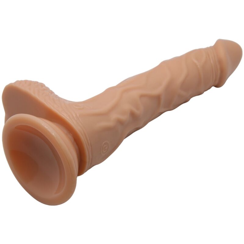 Baile Vibration Rotation Dildo offers 7 vibration, thrust, and rotation modes. Realistic feel with suction cup and USB rechargeable design for hands-free fun.2