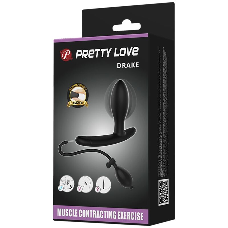 PRETTY LOVE - Drake Inflatable Anal Plug by DelighToys