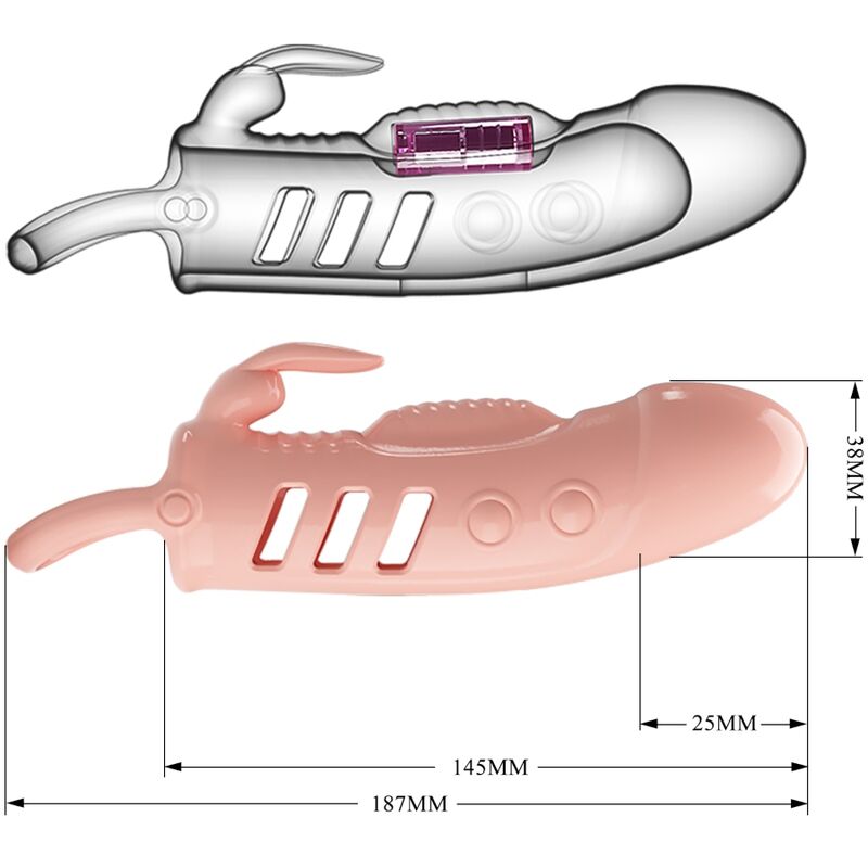 PRETTY LOVE - DelighToys – Pretty Love Sloane Natural Rabbit Penis Sheath
