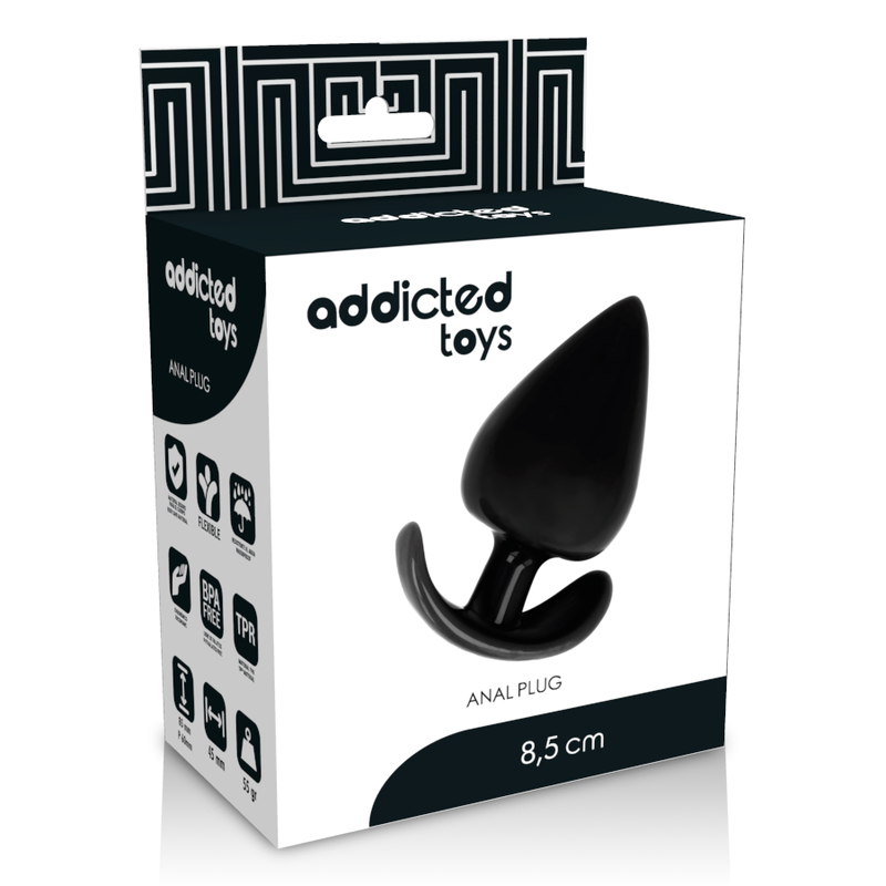 Discover Addicted Toys Anal Plug Butt, made with dual-density silicone for a realistic feel. Cone-shaped, hypoallergenic, and available in multiple sizes for tailored pleasure.8