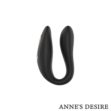 Experience luxury with Anne's Desire Watchme Vibe Black. Remote-controlled dual stimulation, 7 modes, waterproof, USB rechargeable, and WATCHME smart technology.2