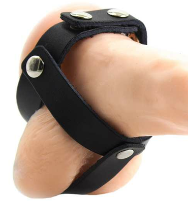 OHMAMA - Fetish Leather Ball Cage by DelighToys