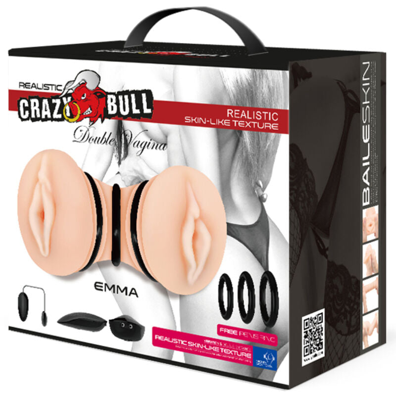CRAZY BULL - DelighToys Crazy Bull Realistic Double Tunnel Masturbator Vibration