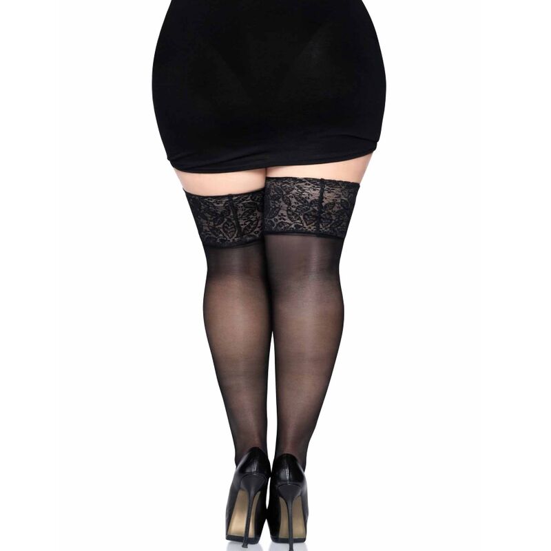 Leg Avenue - Stay Ups Sheer Thigh High Plus Size