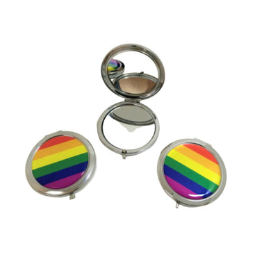 DelighToys - Pride Double – Sided Metal Mirror LGBT Flag Design