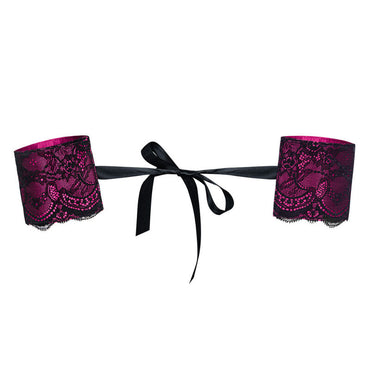 OBSESSIVE - Roseberry Embroidered Handcuffs by DelighToys