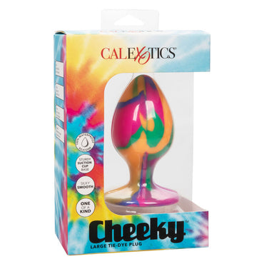 CalExotics Cheeky Tie-Dye Silicone Anal Plug – Butt Plugs – product photo 2