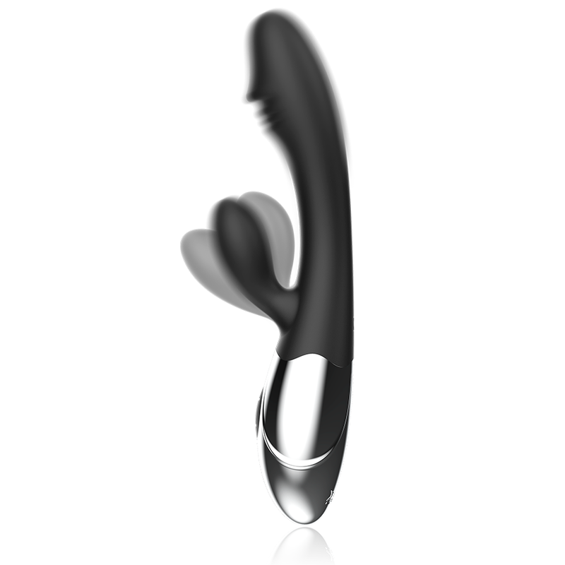 Experience deep pleasure with the Black Silver Kaleb Stimulating Vibe. Dual motors, USB rechargeable, body-safe silicone, and premium design for the most satisfying orgasms.4