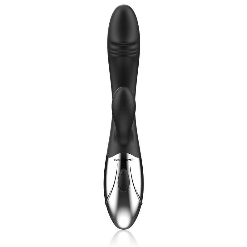 Experience deep pleasure with the Black Silver Kaleb Stimulating Vibe. Dual motors, USB rechargeable, body-safe silicone, and premium design for the most satisfying orgasms.6