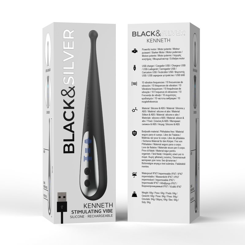 BLACK&SILVER - Kenneth Stimulating Vibe by DelighToys