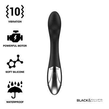 BLACK&SILVER - Kilian Stimulating Vibe by DelighToys