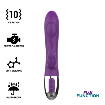 FUN FUNCTION - DelighToys Fun Function – Combi Double Tapping Vibrator