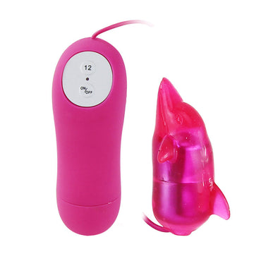 Play with Baile Dolphin Vagina Vibrator featuring 12 wired vibration modes and waterproof design. Ships UK & EU. Buy now for fun, targeted pleasure!1