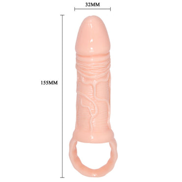 Pretty Love Breyden Natural Penis Sheath with Rings – Penis Extenders, Enlargers & Sleeves – product photo 2