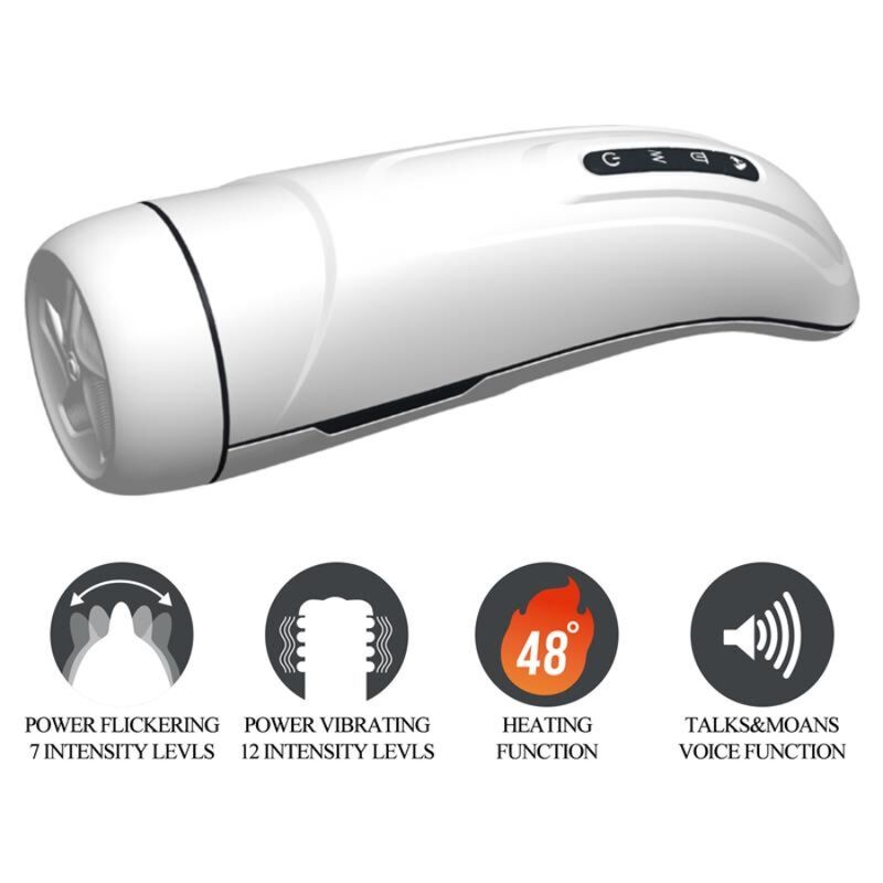 PRETTY LOVE - Marissa Male Masturbator Vibration, Heat, Voice, and Sucti