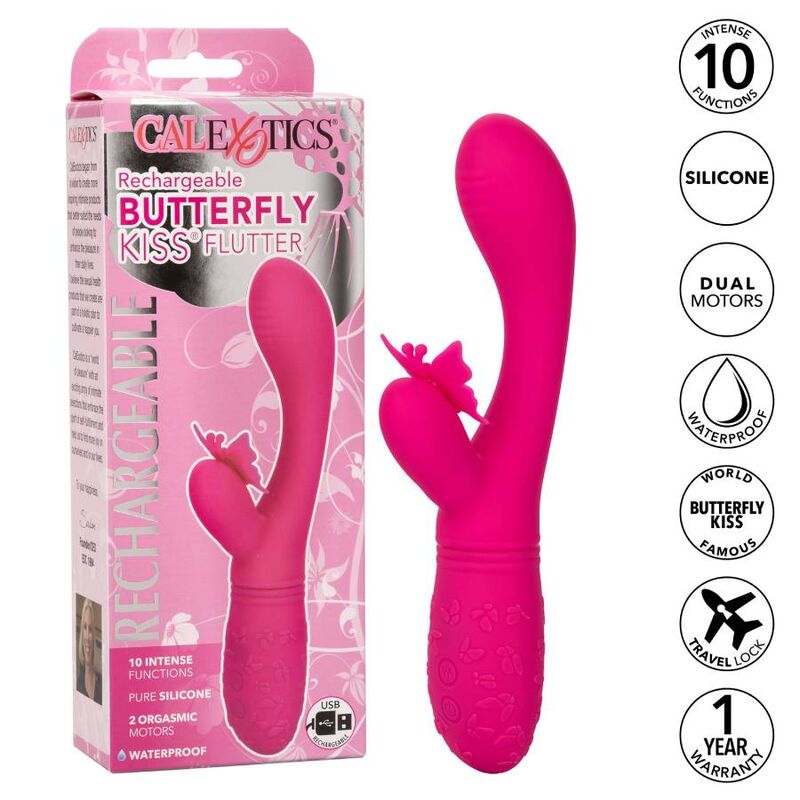 CalExotics Butterfly Kiss Flutter – Rechargeable G-Spot & Clitoral Vibrator11