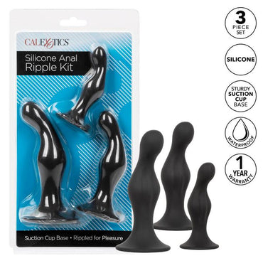 California Exotics Silicone Anal Ripple Kit with Three Probes – Sex Toy Kits – product photo 2