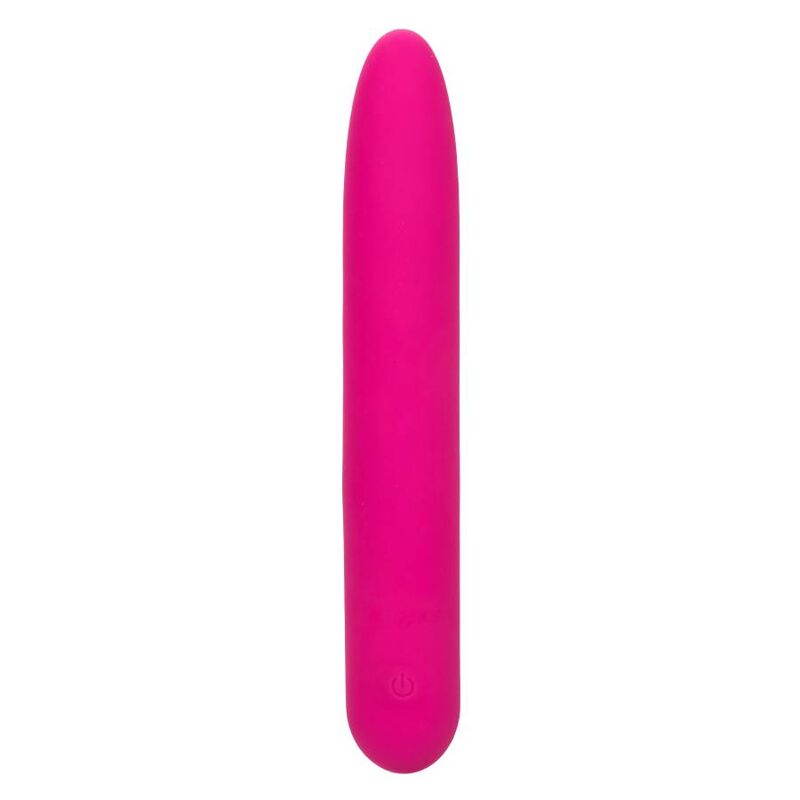 CalExotics Bliss G-spot Vibe offers 10 powerful speeds, curved soft tip, liquid silicone design, USB recharge, and memory chip for ultimate internal pleasure.8