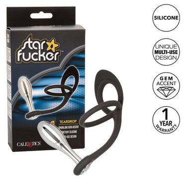 California Exotics Star Fucker Teardrop Butt Plug Dual Enhancer – Butt Plugs – product photo 2
