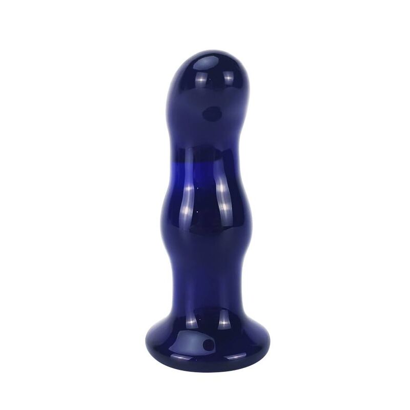 DelighToys - The Gleaming Vibrating Glass Anal Plug by Toyjoy