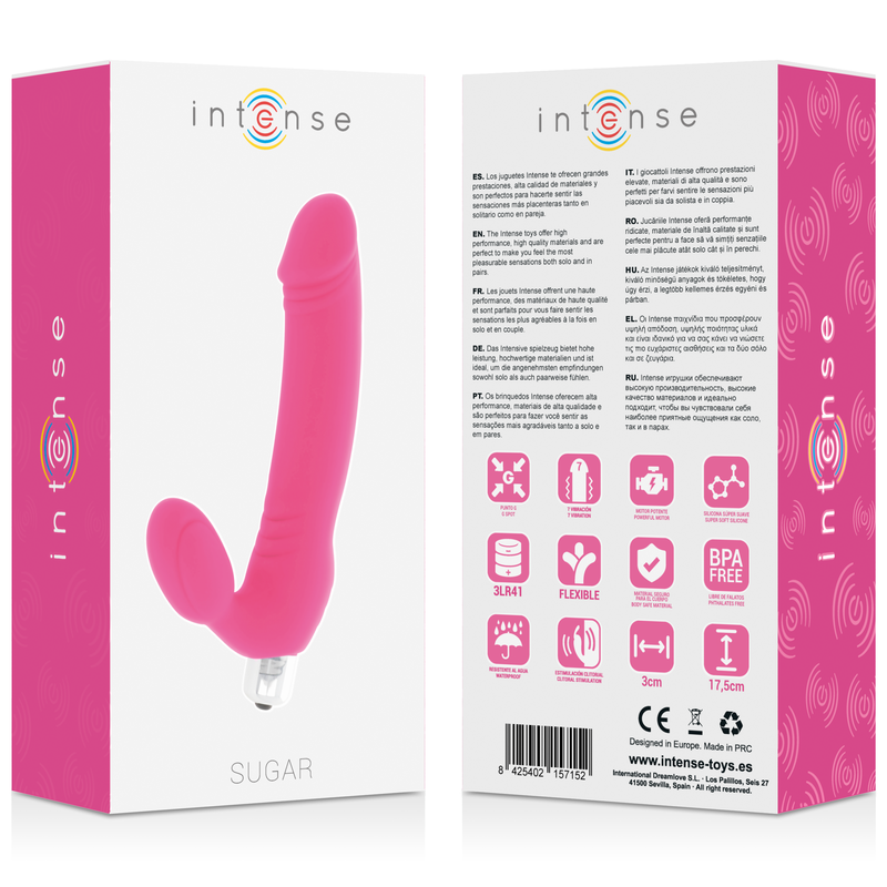 INTENSE - Sugar Seven Speeds Silicone Fuchsia by DelighToys