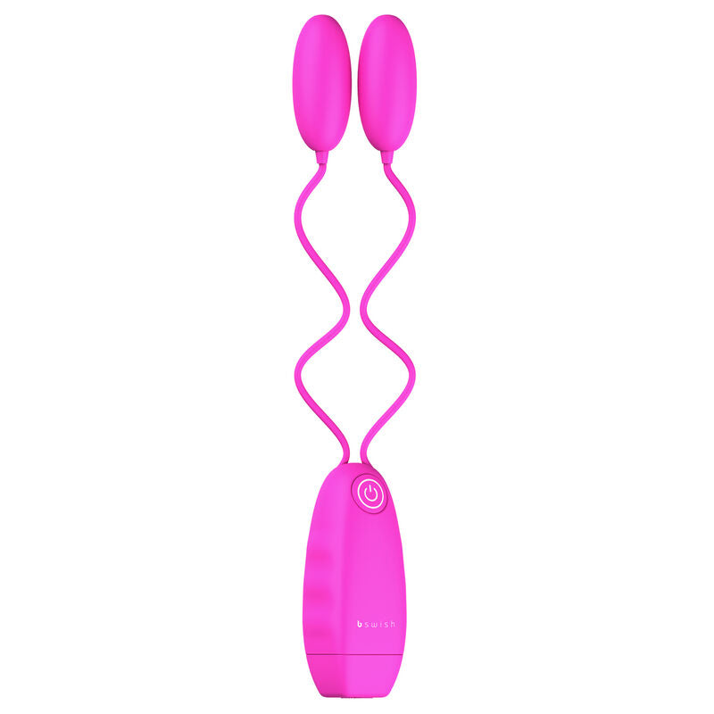Double the pleasure with B Swish Bnear Classic Pastel. Two waterproof bullets, wired remote, multiple speeds, and body-safe design for solo or couples play.1
