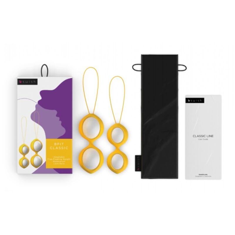 Enhance pleasure and pelvic strength with B Swish Bfit Classic Love Balls. Customizable weights (28g-76g), body-safe silicone, waterproof, and designed for progressive Kegel training.7