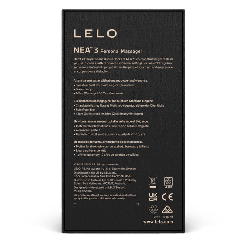 Lelo - Nea 3 Personal Massager - Black