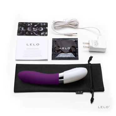 Lelo Liv 2 Medium Silicone Vibrator, 8 Patterns – Vibrators – BLUE – product photo 2