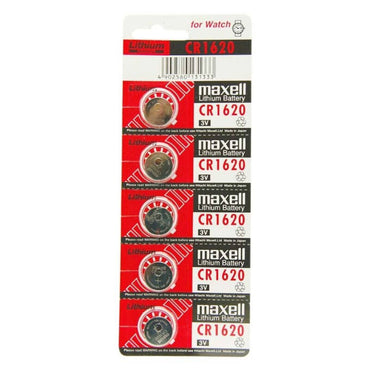 MAXELL - Lithium Battery CR1620 3V – Pack of 5
