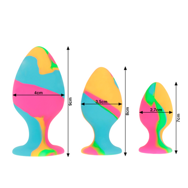 INTENSE Silicone Butt Plug Set – Graduated Anal Training – Butt Plugs – product photo 2