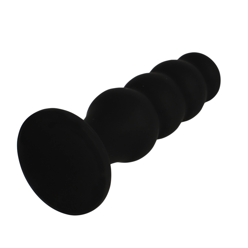 Black&Silver - Scott Premium Silicone Anal Plug Black