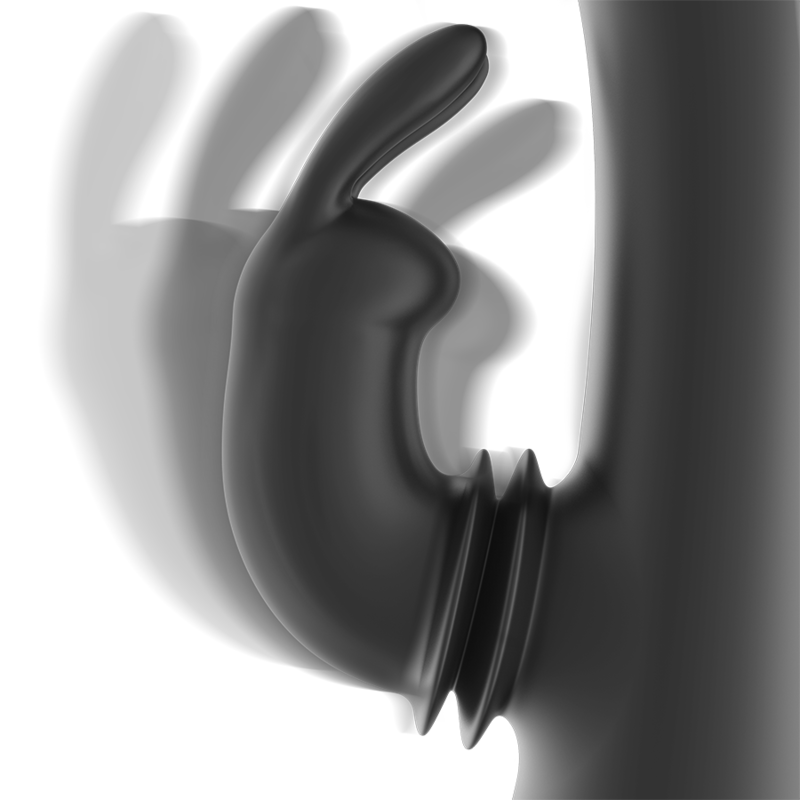 Experience intense pleasure with the Black Silver Adam Rabbit Stimulator. Dual motors, flexible silicone, G-spot & clitoral stimulation, waterproof, and up to 4 hours of use.7