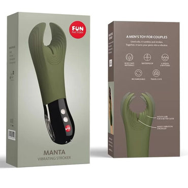 Fun Factory Manta Rechargeable Vibrating Penis Stroker – Male Masturbators – product photo 2