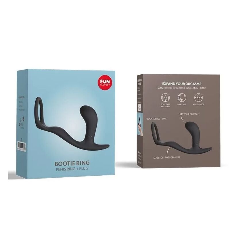 FUN FACTORY - DelighToys Bootie Ring Lovering Butt Plug Slate