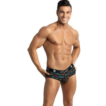 This image features a male model wearing the Anais Men - Benito Jock Bikini L, a piece of lingerie designed for both appeal and comfort. The bikini briefs are crafted from high-quality materials, showcasing a bold and daring cut that reveals the male buttocks. Anais Men Benito Jock Bikini open back men's briefs with elastic fabric
