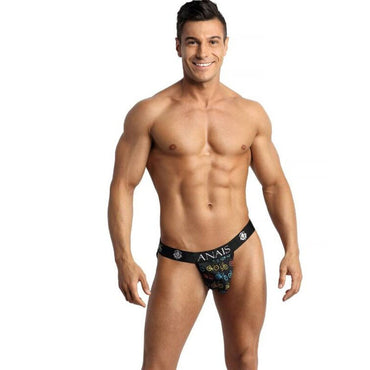 This image features a confident and well-built male modeling the Anais Men - Benito Jock Strap. The jockstrap is designed with a sharp cut that accentuates the male physique, highlighting the brand's commitment to quality and style. Anais Men Benito Jock Strap athletic thong with open back and supportive front