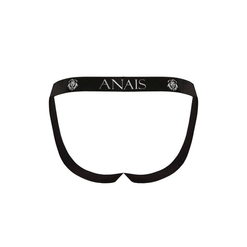Anais Men Magic Jock Strap soft lycra men's jockstrap with open back design A man wearing a green and black checkered jockstrap with the brand name 'ANAIS' visible on the waistband.3