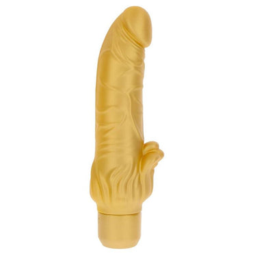 Get Real Gold Dicker Stim Vibrator with Clitoral Stimulator – Clitoral Stimulators – product photo 2