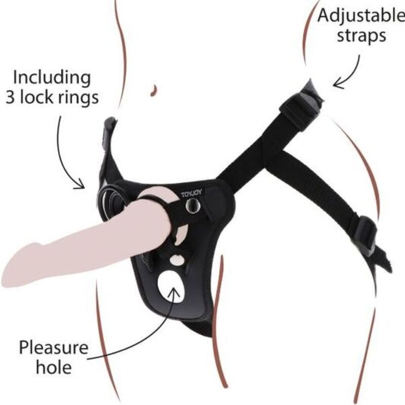 Get Real - Strap-On Pleasure Harness Black