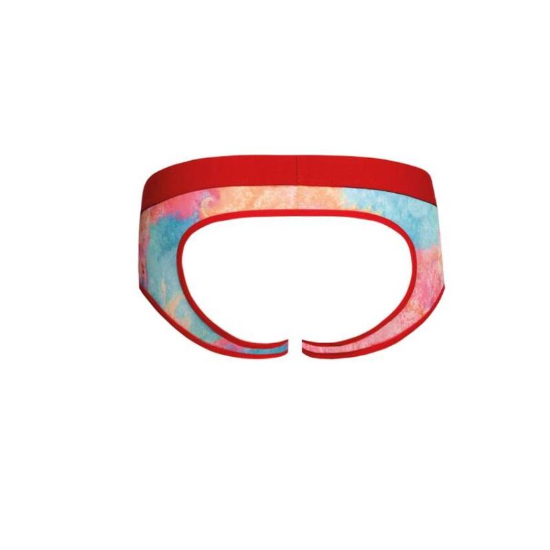 Anais Men Falcon Jock Bikini soft lycra open back briefs with fun banana print4