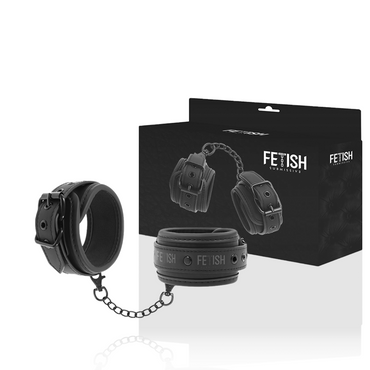 FETISH SUBMISSIVE - Vegan Leather Handcuffs with Neoprene Lining