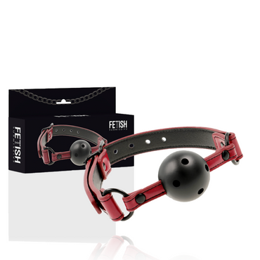 FETISH SUBMISSIVE - Dark Room – Breathable Vegan Leather Gag