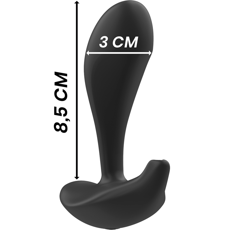 Experience intense anal stimulation with the Black Silver Remote Control Anal Plug. Body-safe silicone, waterproof (IPX6), remote-controlled, rechargeable.6
