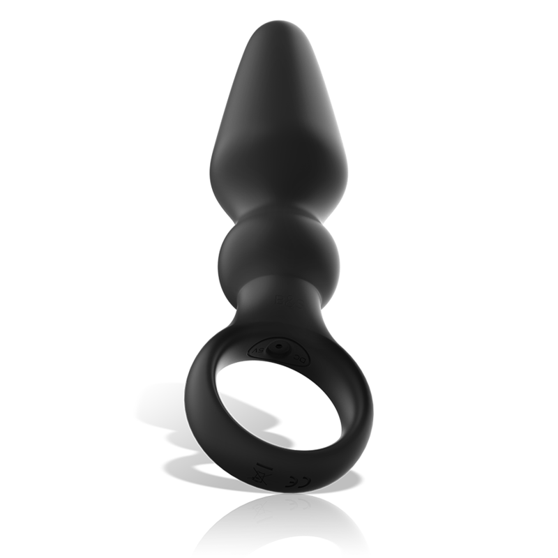 BLACK&SILVER - DelighToys Black&Silver Ozzy Silicone Anal Plug