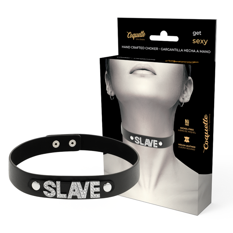 DelighToys - Coquette Chic Desire Vegan Leather Adjustable Choker by DelighToys