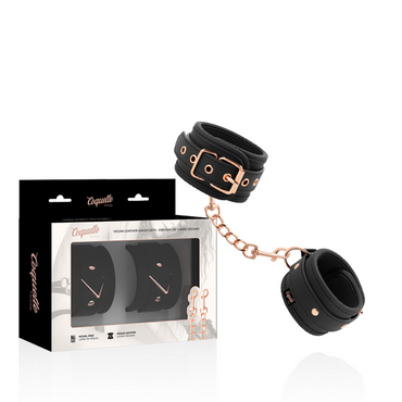 COQUETTE CHIC DESIRE - Vegan Leather Handcuffs with Neoprene Lining